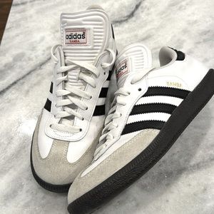 Adidas Samba Shoes - Unisex US Size 8. White/Black.